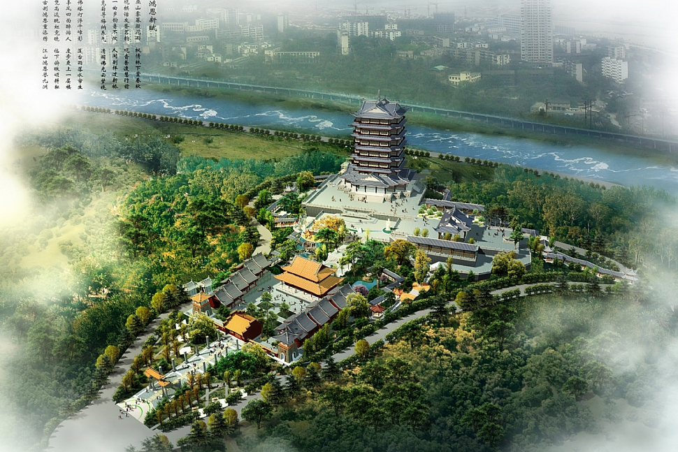 重庆鸿恩寺公园“鸿顶云霞”景区建筑设计|“Hongding Yunxia” Scenic Spot in Hong En Temple, Chongqing